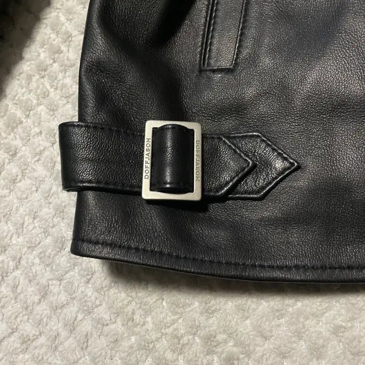 [BUNJANG] DOFFJASON 2WAY Lambskin Leather Jacket / [L] DOFFJASON 도프제이슨 2WAY 램스킨 양가죽 싱글 레더