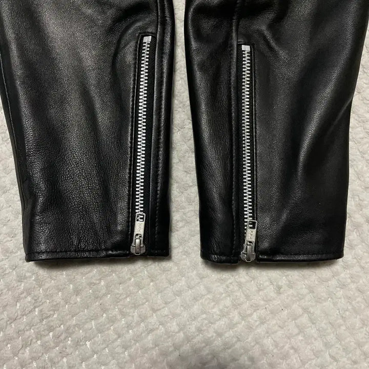 [BUNJANG] DOFFJASON 2WAY Lambskin Leather Jacket / [L] DOFFJASON 도프제이슨 2WAY 램스킨 양가죽 싱글 레더