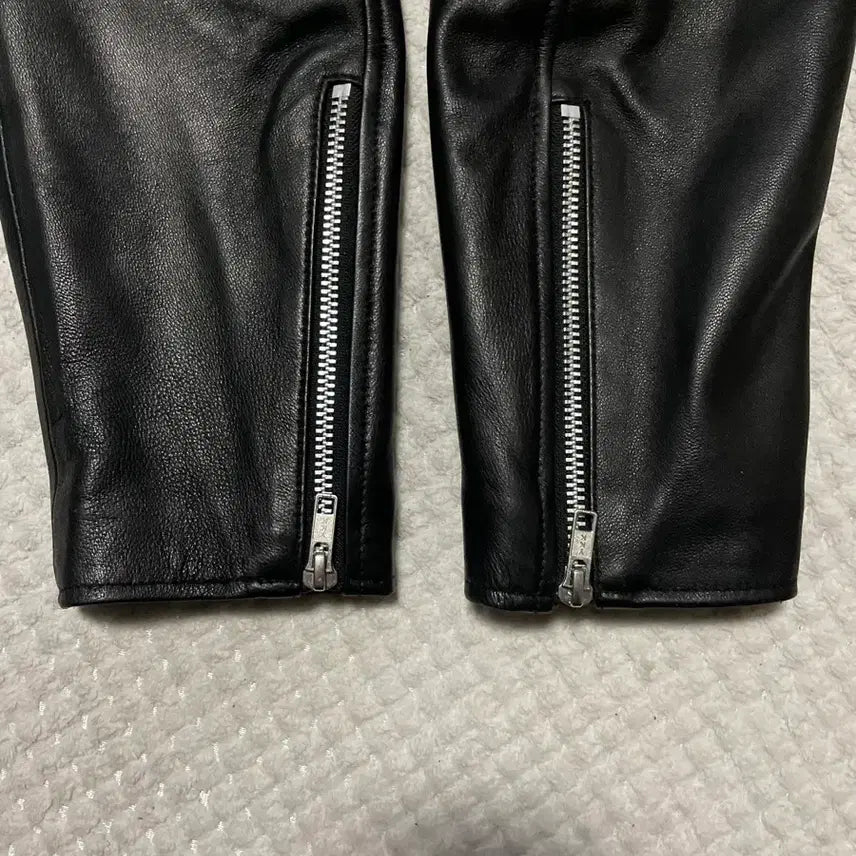 [BUNJANG] DOFFJASON 2WAY Lambskin Leather Jacket / [L] DOFFJASON 도프제이슨 2WAY 램스킨 양가죽 싱글 레더
