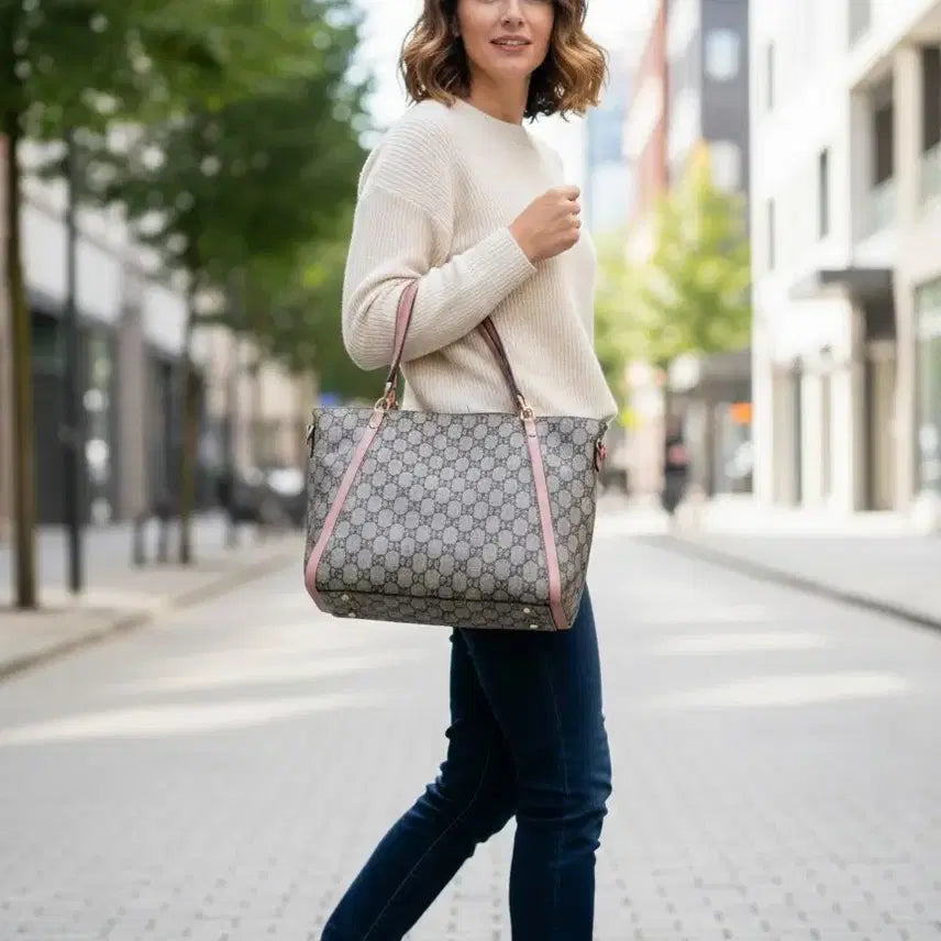 [BUNJANG] SIC GD Pattern Pink Tote Bag / SIC GD패턴 핑크 토트백
