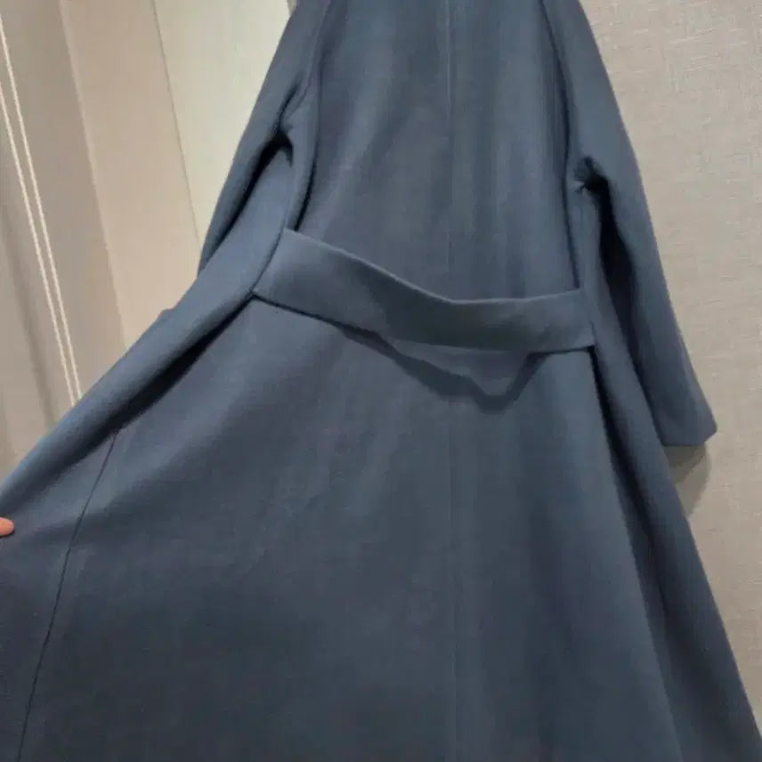 [BUNJANG] ECOLE DE PARIS Wool Blend Handmade Flare Long Coat / ECOLE DE PARIS 모함유 핸드메이드 플레어롱코트