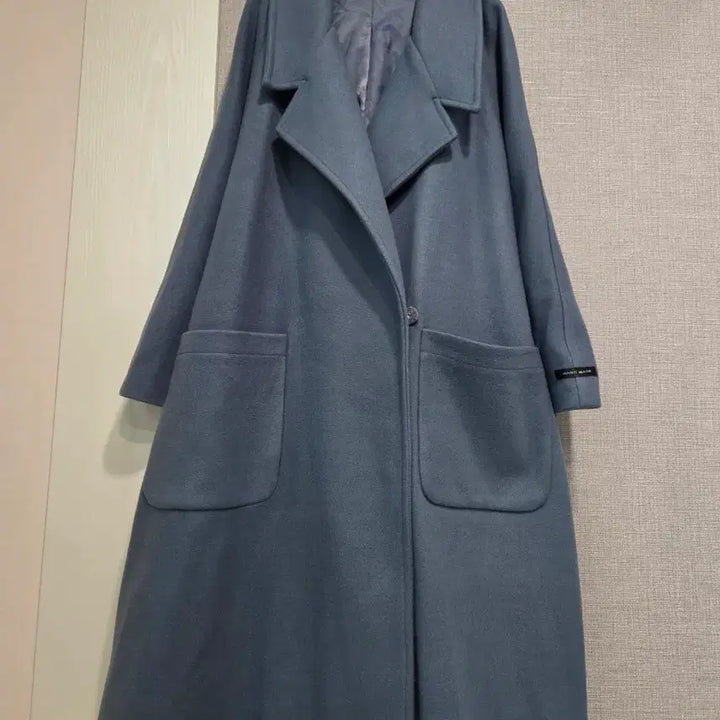 [BUNJANG] ECOLE DE PARIS Wool Blend Handmade Flare Long Coat / ECOLE DE PARIS 모함유 핸드메이드 플레어롱코트