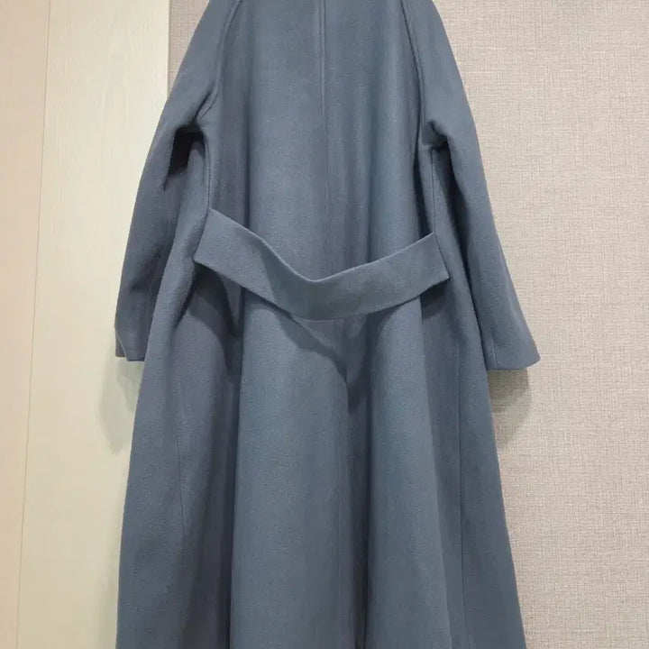 [BUNJANG] ECOLE DE PARIS Wool Blend Handmade Flare Long Coat / ECOLE DE PARIS 모함유 핸드메이드 플레어롱코트