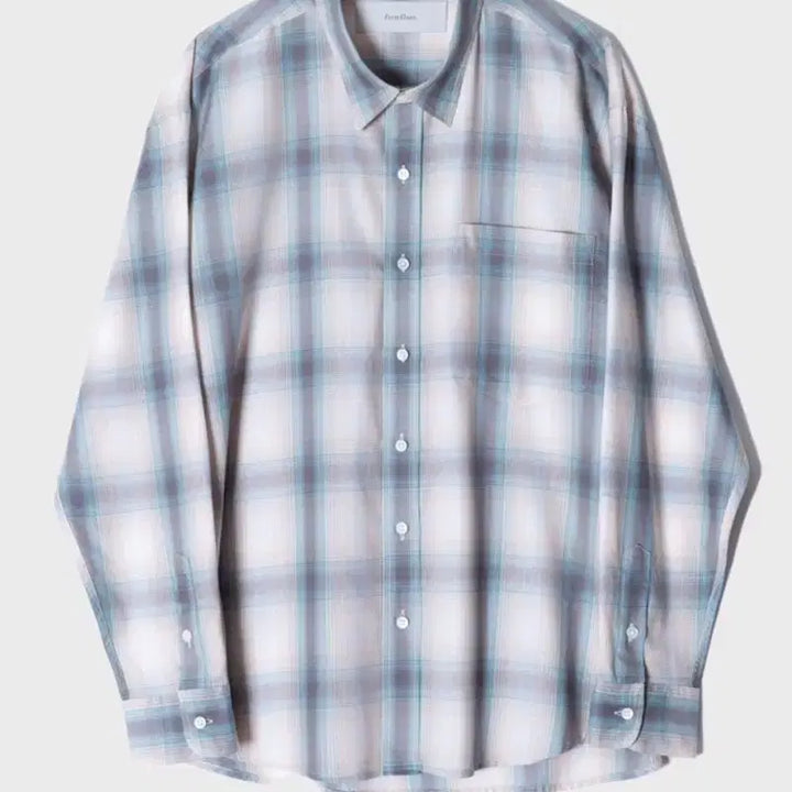 [BUNJANG] First Floor Vanilla Sky Ombre Check Shirt / [46] 퍼스트플로어 바닐라스카이 옴브레 체크 셔츠