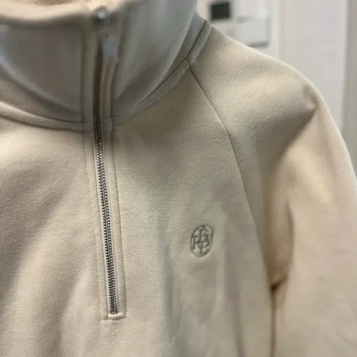 [BUNJANG] None Half-Neck Fleece Sweatshirt / 폴햄 아이보리 하프넥 집업 기모 맨투맨  55