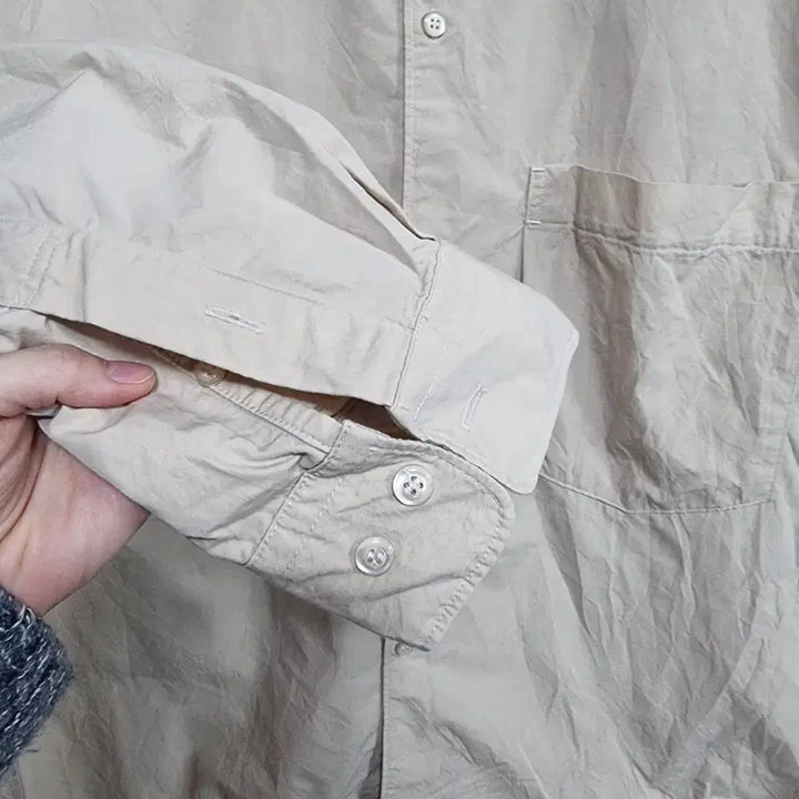 [BUNJANG] Unaffected String Beige Shirt (Men's L) / 어나펙티드 스트링 셔츠 남L ㅡ0202