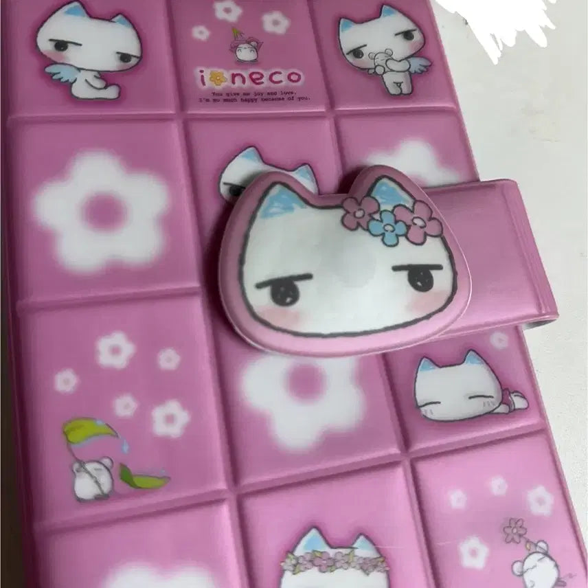 [SOLD OUT] [미사용] 고전 와와109 아이네코 핑크 바인더+키링 세트