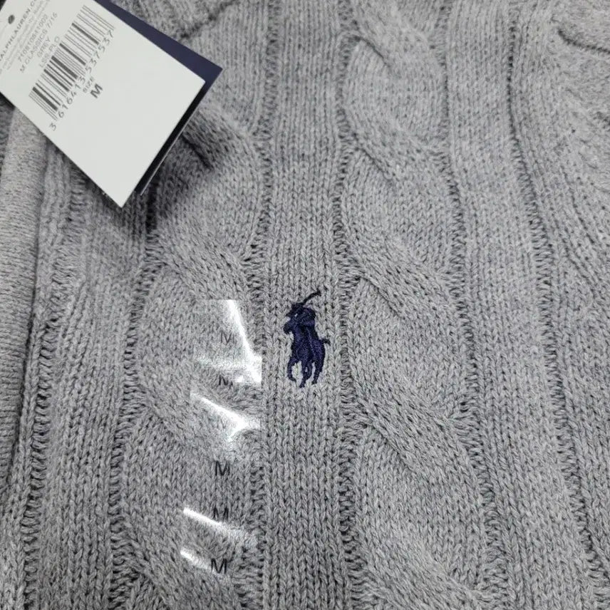 [SOLD OUT] 폴로 랄프로렌 케이블 니트 반집업 L