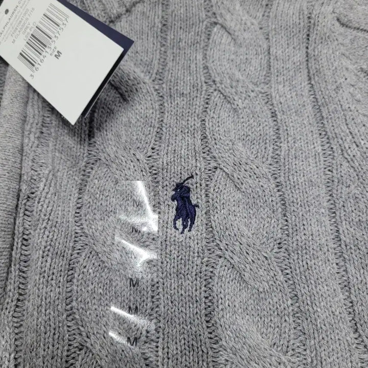 [SOLD OUT] 폴로 랄프로렌 케이블 니트 반집업 L