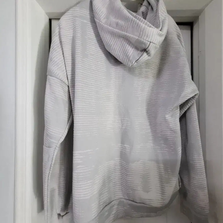 [BUNJANG] Adidas Gray Pattern Hoodie / 아디다스 그레이 패턴 후드티