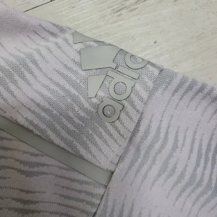 [BUNJANG] Adidas Gray Pattern Hoodie / 아디다스 그레이 패턴 후드티
