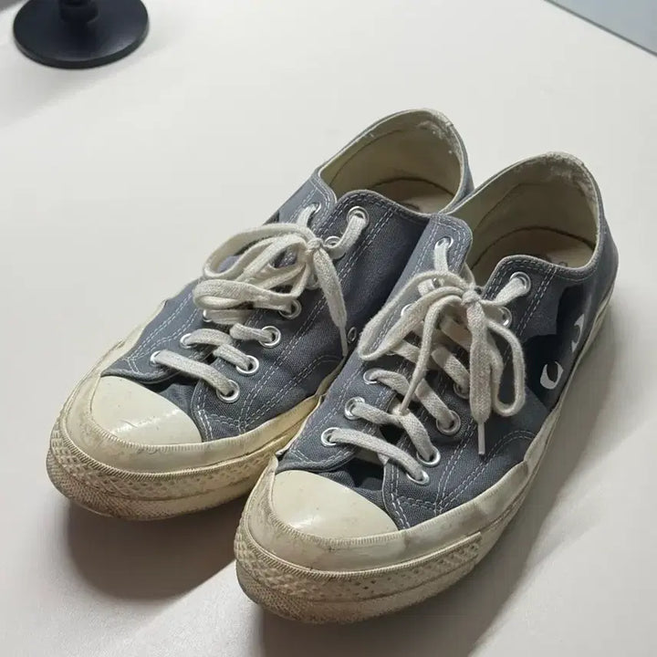 [BUNJANG] Comme des Garcons Converse Chuck Taylor Steel Grey Sneakers / 꼼데가르송 컨버스 척테일러 스틸그레이 (275)