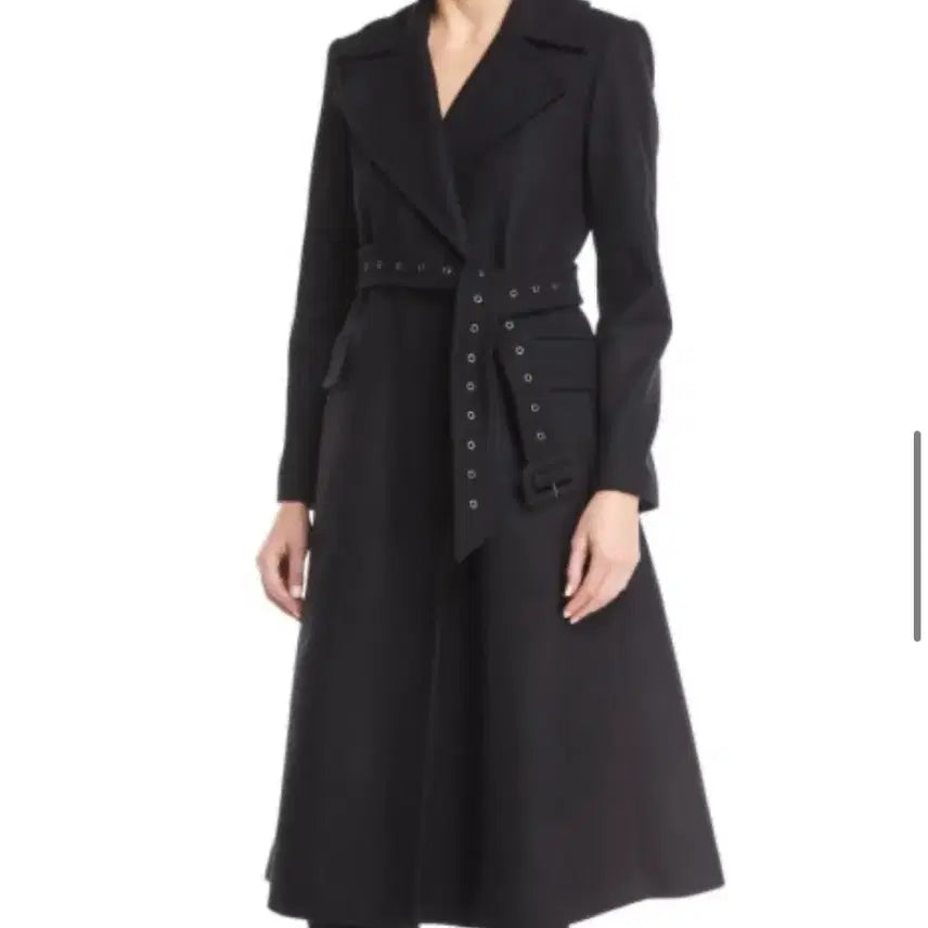 [BUNJANG] Theory Perfect Belted Coat - Black / 띠어리 퍼펙트 벨티드 코트 블랙 P 사이즈 새상품
