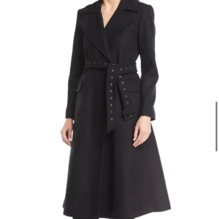 [BUNJANG] Theory Perfect Belted Coat - Black / 띠어리 퍼펙트 벨티드 코트 블랙 P 사이즈 새상품