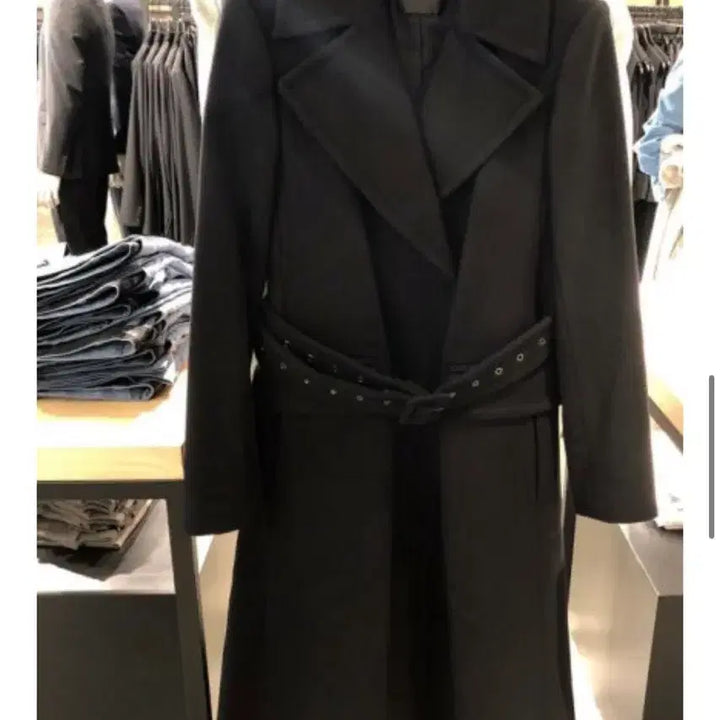 [BUNJANG] Theory Perfect Belted Coat - Black / 띠어리 퍼펙트 벨티드 코트 블랙 P 사이즈 새상품