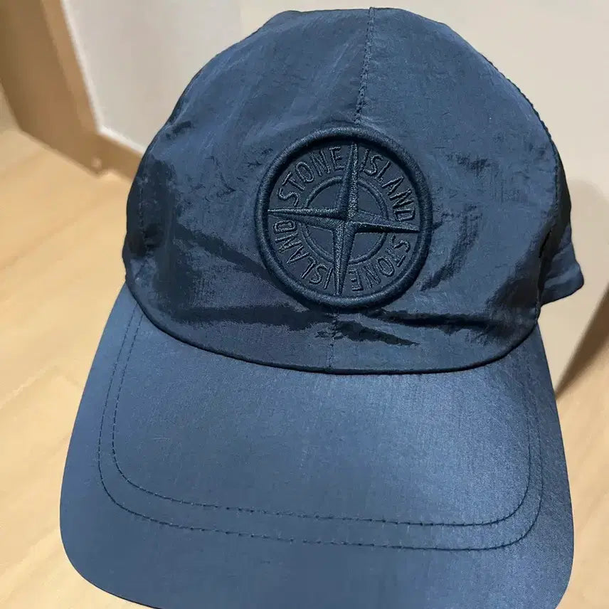 [BUNJANG] Stone Island Nylon Metal Ball Cap Navy / 스톤아일랜드 나일론 메탈 볼캡 네이비