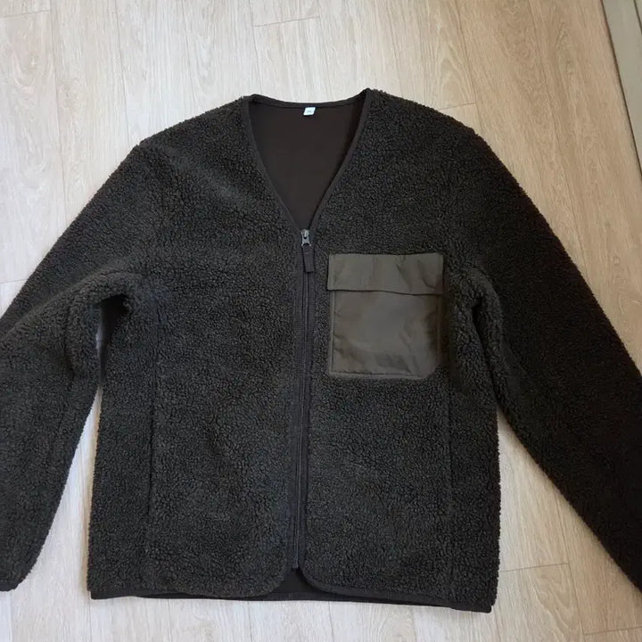 [BUNJANG] Emart Fleece Jacket M Brown / 이마트 뽀글이 후리스 자켓 M 브라운