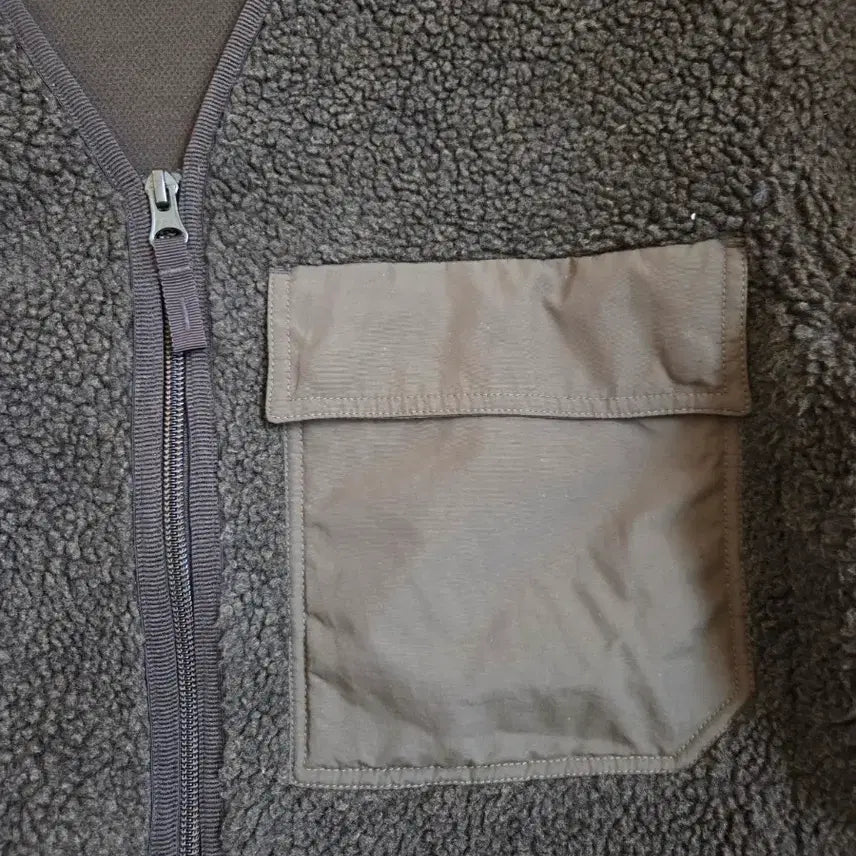 [BUNJANG] Emart Fleece Jacket M Brown / 이마트 뽀글이 후리스 자켓 M 브라운