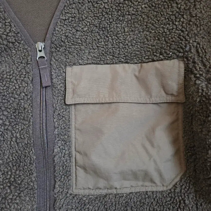 [BUNJANG] Emart Fleece Jacket M Brown / 이마트 뽀글이 후리스 자켓 M 브라운