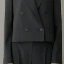 [BUNJANG] Sistina Summer Double-Button Crop Set Up Jacket / 시스티나 썸머 더블버튼 크롭 셋업 재킷(55)