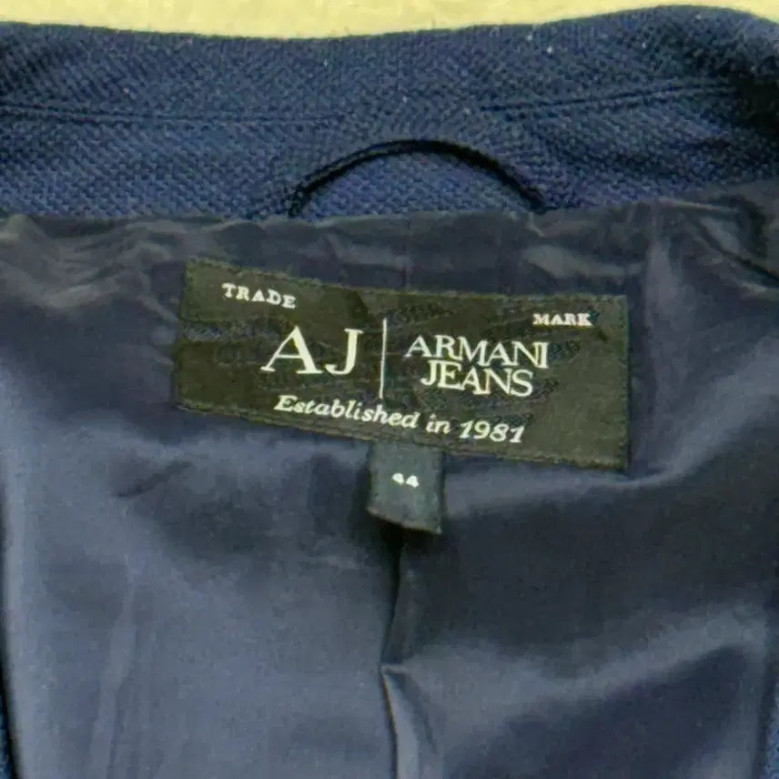 [BUNJANG] Armani Jeans Navy Blazer Jacket / [44] 아르마니 진스 네이비 블레이저 자켓