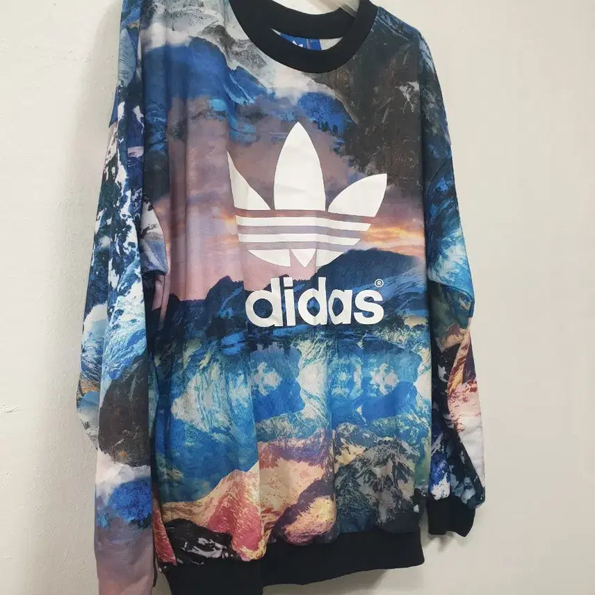 [BUNJANG] Adidas Mountain Clash Sweatshirt (Size 85) / 아디다스 마운틴 클레쉬 맨투맨 티셔츠 85사이즈