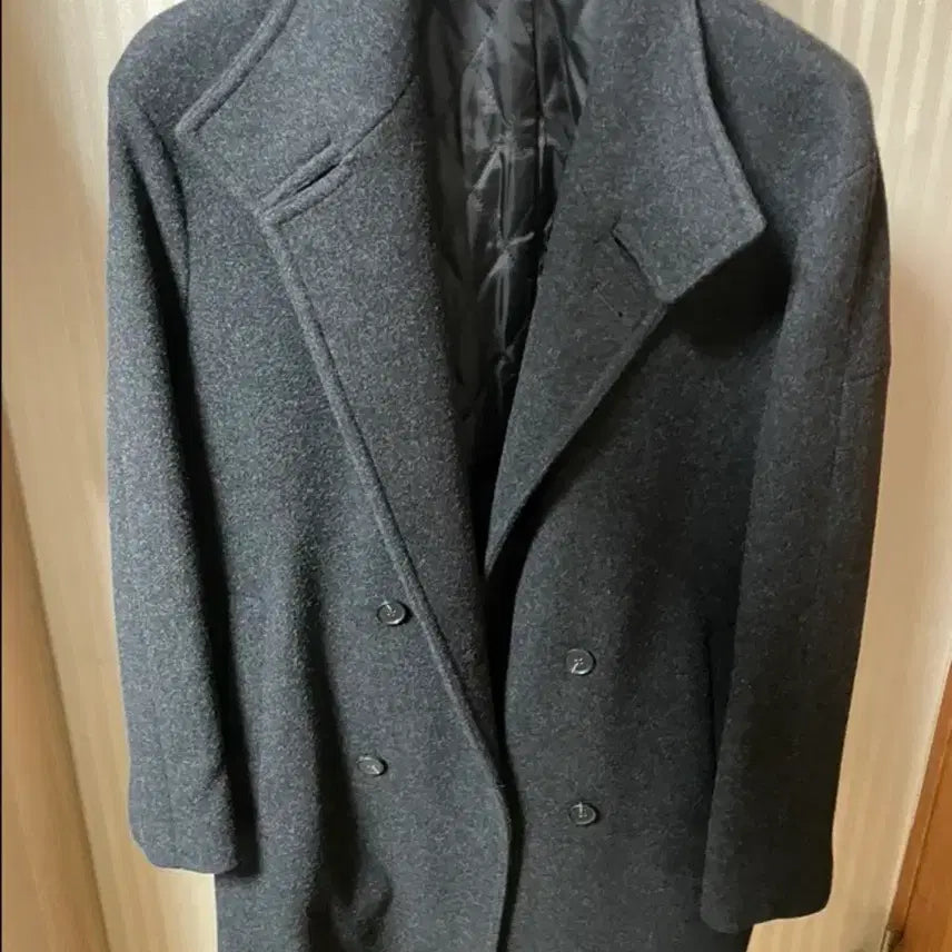[BUNJANG] ANDEW Charcoal Gray Oversized Coat (Size 95) / 앤듀 오버핏 코트 차콜그레이 95사이즈 판매