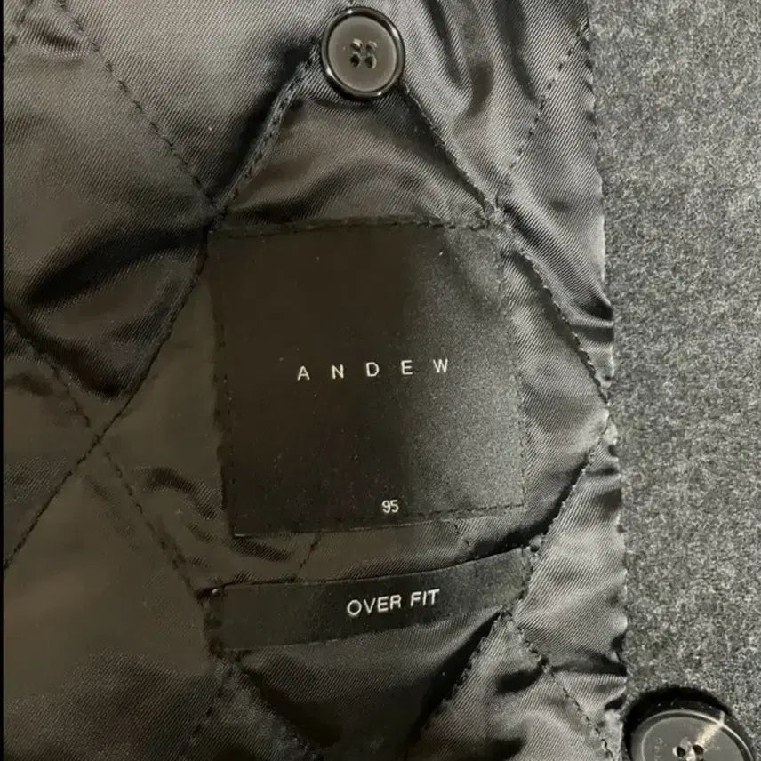[BUNJANG] ANDEW Charcoal Gray Oversized Coat (Size 95) / 앤듀 오버핏 코트 차콜그레이 95사이즈 판매