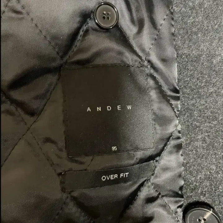 [BUNJANG] ANDEW Charcoal Gray Oversized Coat (Size 95) / 앤듀 오버핏 코트 차콜그레이 95사이즈 판매