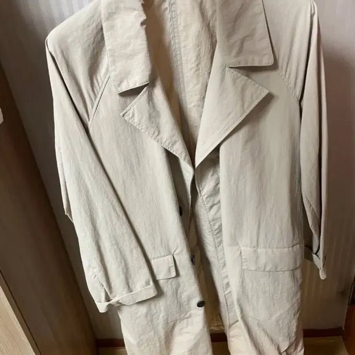 [BUNJANG] AND Z Trench Coat Black Size 100 / AND Z 트렌치코트 블랙 100사이즈 판매
