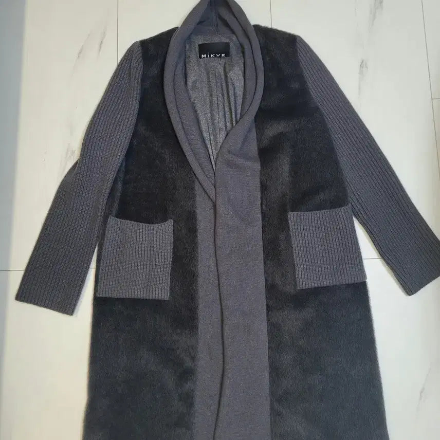 [BUNJANG] MIKVE Wool Alpaca Blend Knit Fur Coat / MIKVE 미크베 울 알파카 혼방 니트 퍼 코트 FREE사이즈