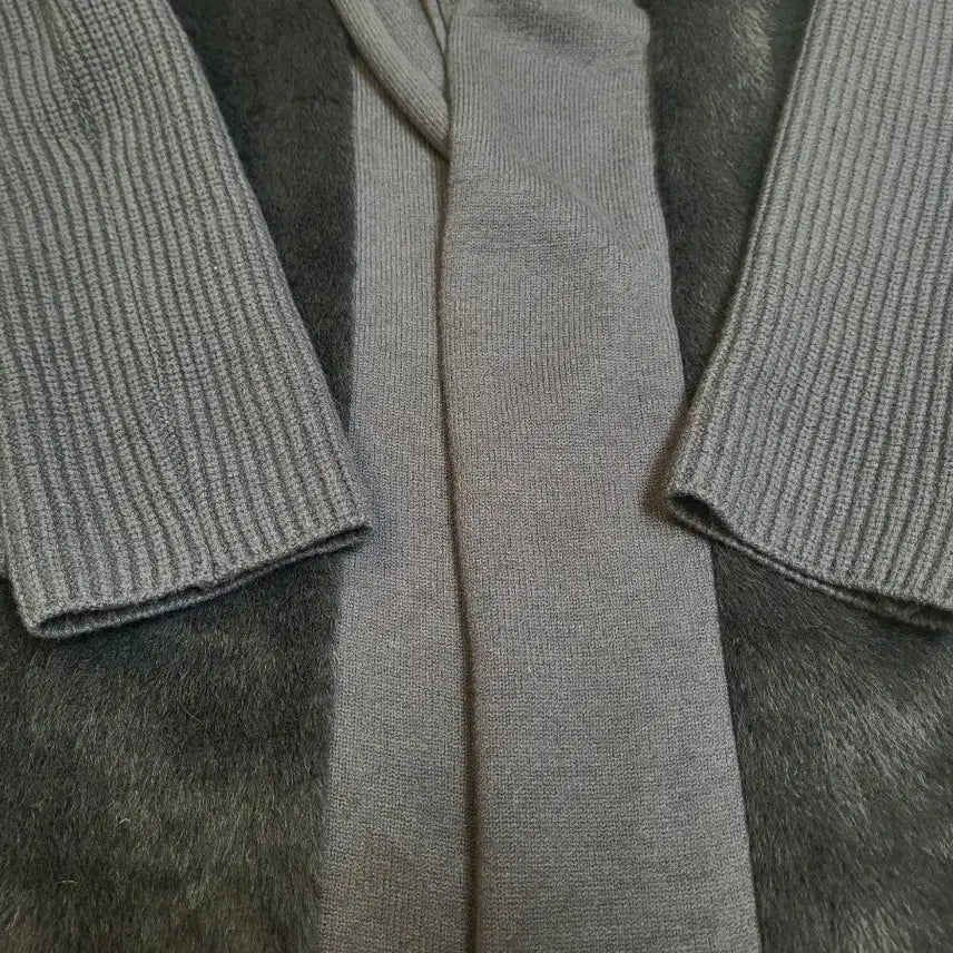 [BUNJANG] MIKVE Wool Alpaca Blend Knit Fur Coat / MIKVE 미크베 울 알파카 혼방 니트 퍼 코트 FREE사이즈