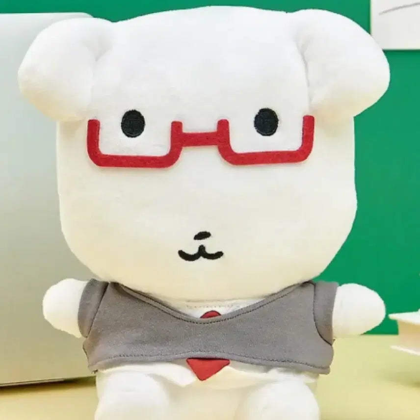 [BUNJANG] Gana.D Sitting Doll - School Uniform Version / [미개봉] 가나디 팝업 중형인형 시팅 교복 - 안경 버전 가나디