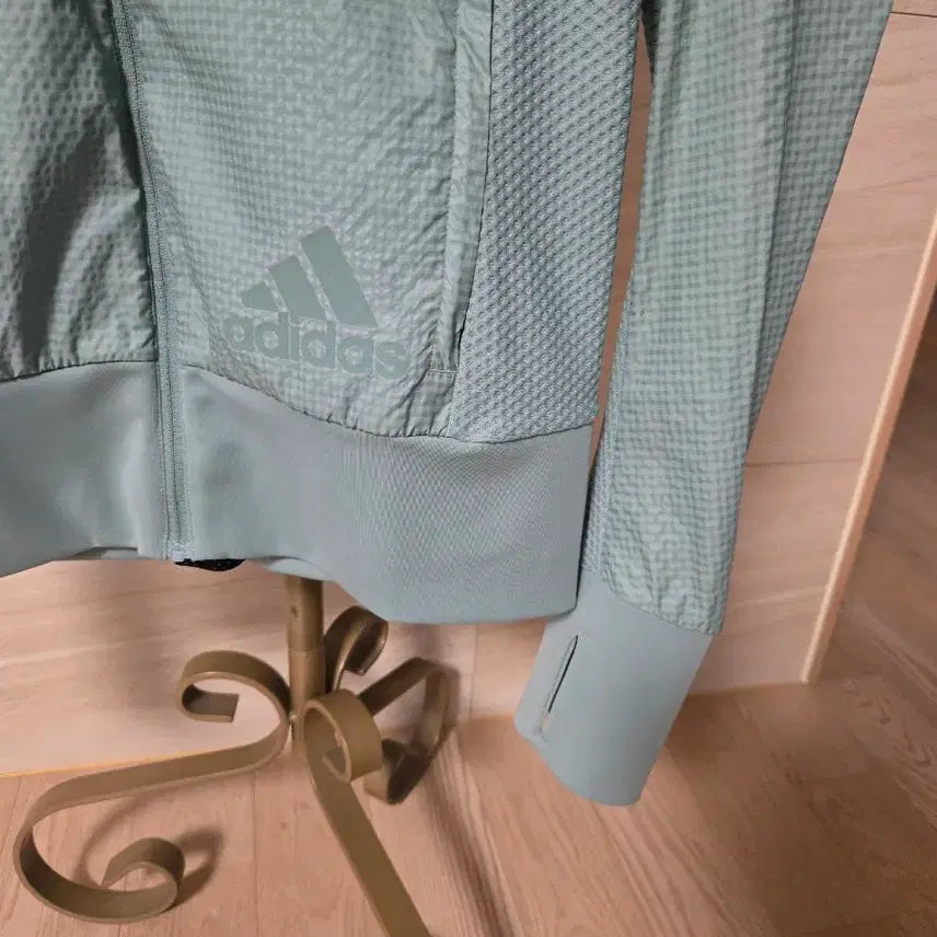 [BUNJANG] Adidas Running Windbreaker Jacket (Mint, 85) / [85] 아디다스 런닝 후드 바람막이 자켓 런닝복