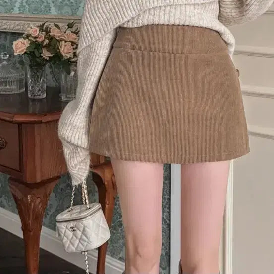 [BUNJANG] Corduroy Skirt (Camel) / 코듀로이 스커트 (카멜) 교신o