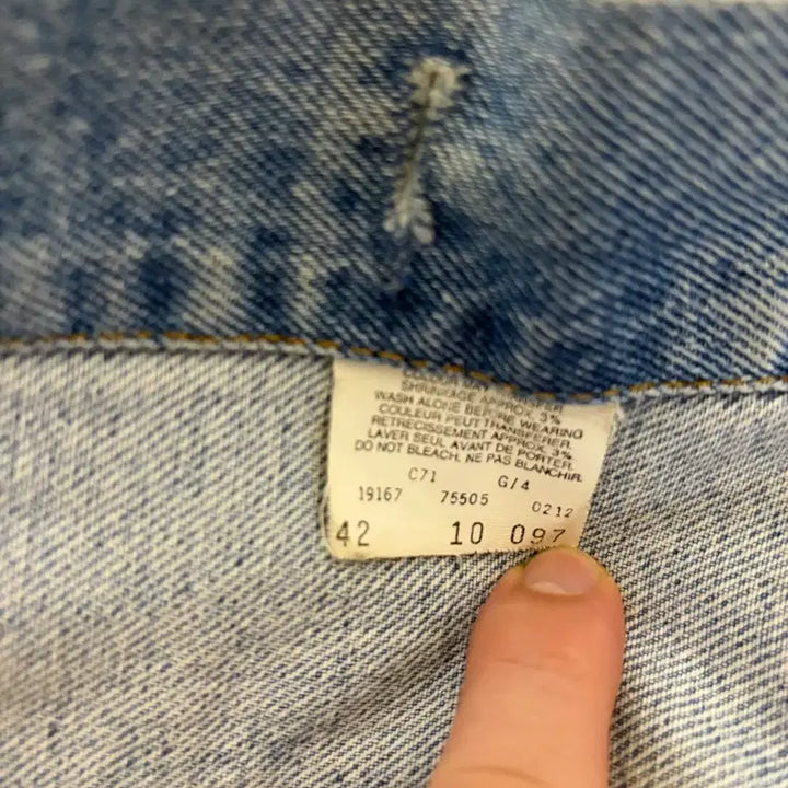 [BUNJANG] Levi's Orange Tab Denim Trucker Jacket / 90s 리바이스 오렌지탭 트러커 데님자켓 L(42)사이즈