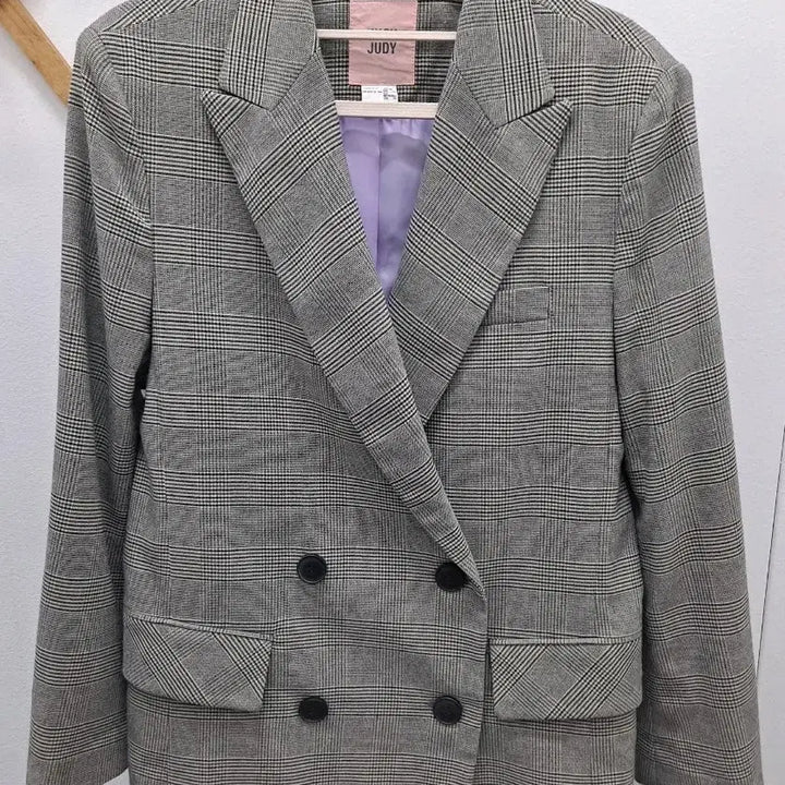 [BUNJANG] JUCYJUDY Double Breasted Check Jacket / JUCYJUDY 체크 더블 브레스트 자켓