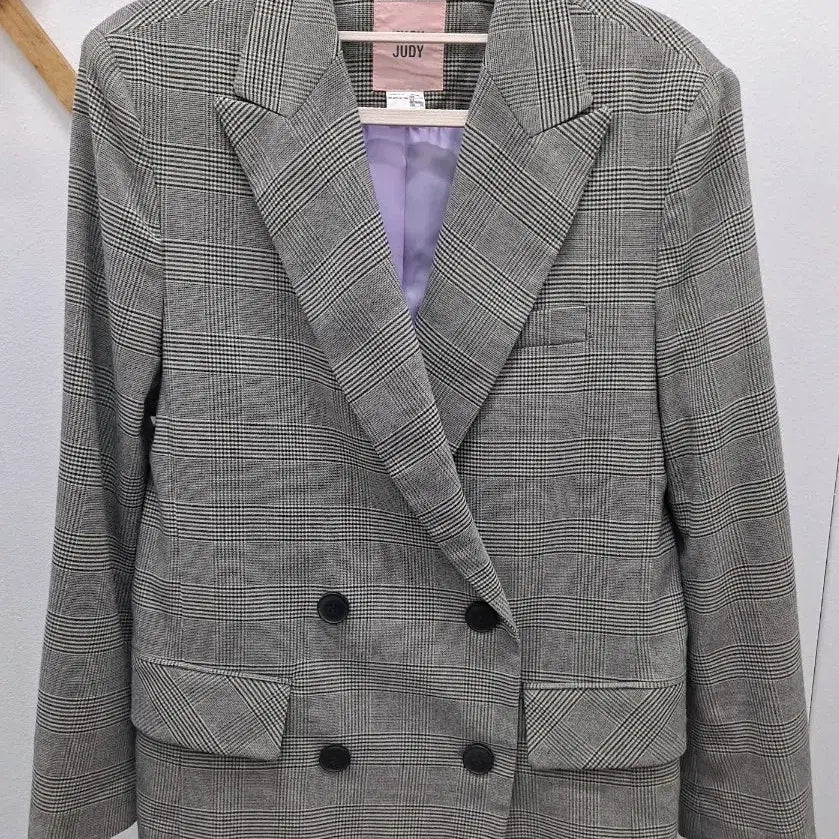 [BUNJANG] JUCYJUDY Double Breasted Check Jacket / JUCYJUDY 체크 더블 브레스트 자켓