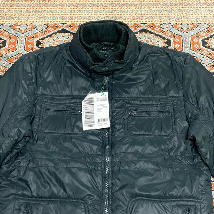 [BUNJANG] BENETTON Dark Green Puffer Jacket (Size 46) / (택있는 새상품)베네통 다크그린 푸퍼자켓 사이즈46
