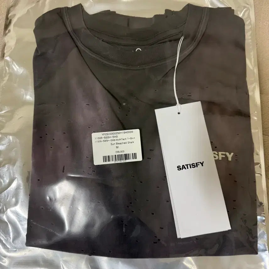 [BUNJANG] Satisfy Mostec Tee Sun Bleached Shark / 새티스파이 모스테크 티셔츠 선 블리치드 샤크