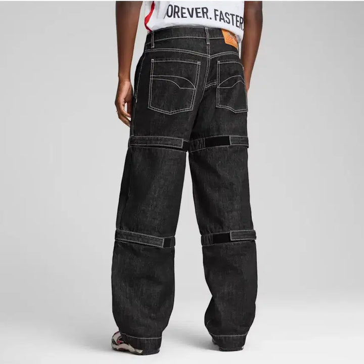 [BUNJANG] Puma A$AP Rocky Knee Pad Denim Pants / awge 에이셉 라키 니패드 데님 팬츠