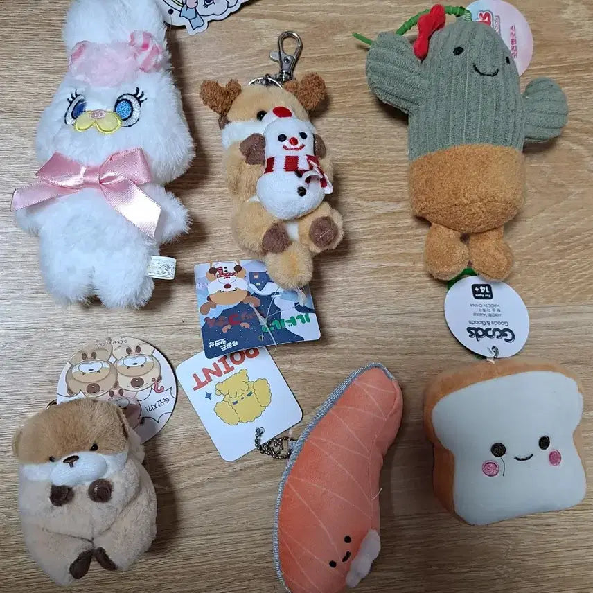 [BUNJANG] Character Plush Keyring Bundle Set / 다양한 캐릭터인형키링 일괄판매