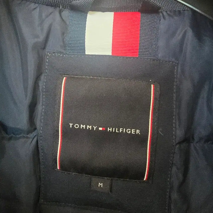 [BUNJANG] Tommy Hilfiger Navy Hooded Padded Jumper / 타미힐피거 네이비 후드 패딩 점퍼