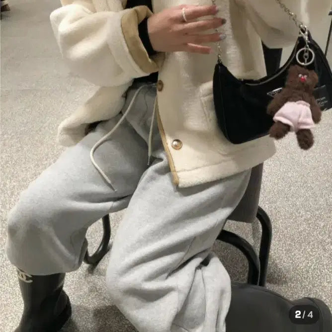 [BUNJANG] SAIT.B Reversible Mustang Ivory / SAIT.B 솔트비 리버시블 무스탕 아이보리