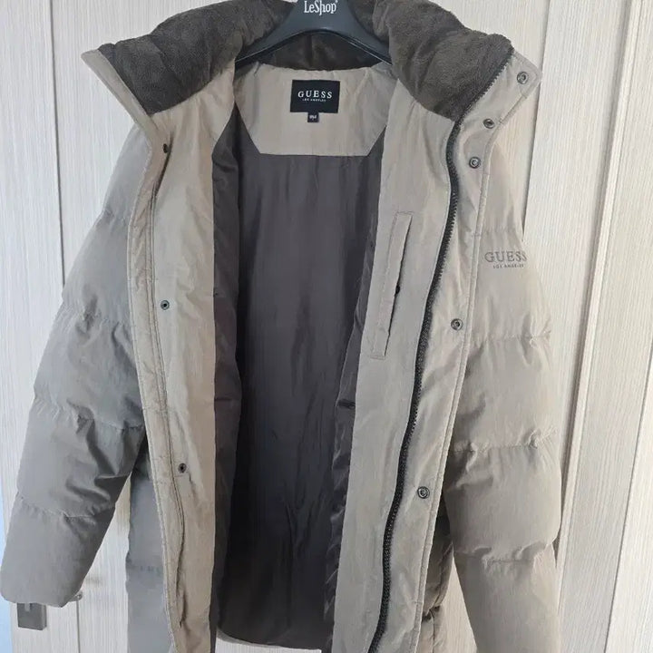 [BUNJANG] Guess Beige Padded Jumper / 게스 베이지색 패딩 점퍼
