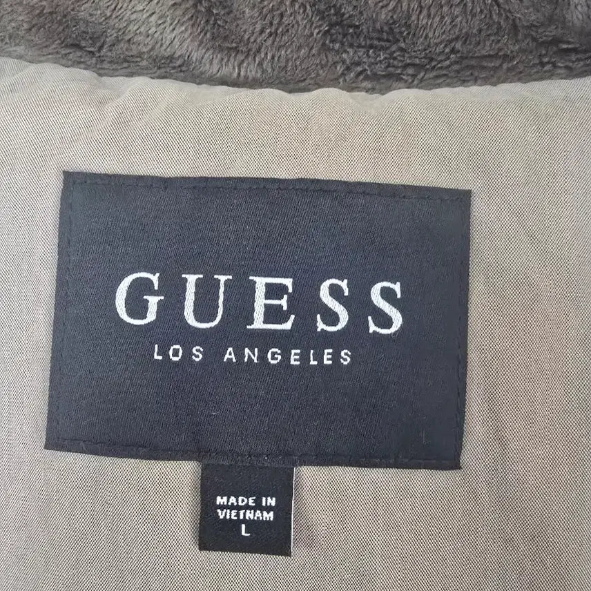 [BUNJANG] Guess Beige Padded Jumper / 게스 베이지색 패딩 점퍼