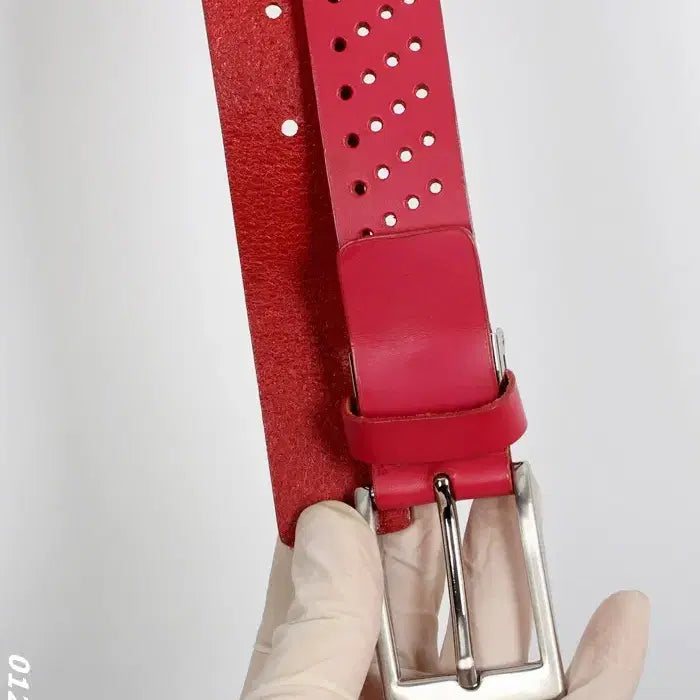 [BUNJANG] Renoma Sport Punched Leather Daily Belt / 여성F/레노마스포츠 펀칭 레더 데일리벨트RD 빈티지킹