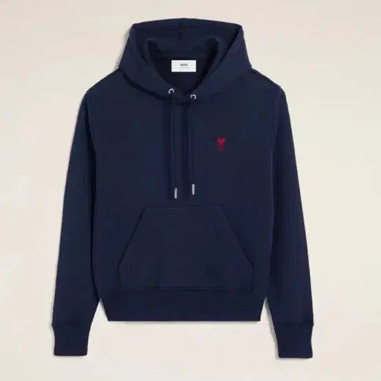 [BUNJANG] Ami Navy Hoodie (Large) / ** AMI ** 봄가을후드 그레이/네이비/블랙