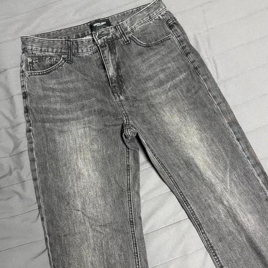 [BUNJANG] FATALISM Washed Black Denim Pants / FATALISM 워시드 블랙 데님 팬츠 판매합니다.