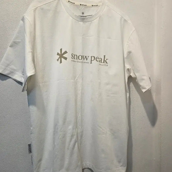 [SOLD OUT] 스노우피크 반팔 티셔츠 화이트 새거수준